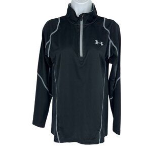 Under Armour 1/4 Zip Pullover Cold Gear Fitted Shirt Size S